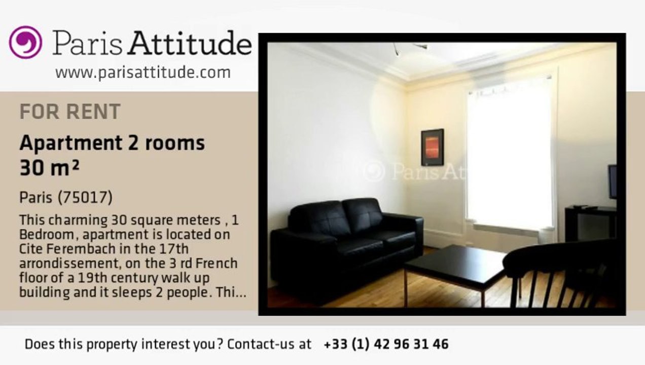 1 Bedroom Apartment for rent - Porte Maillot/Palais des Congrès, Paris - Ref. 8371