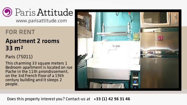 1 Bedroom Apartment for rent - Voltaire, Paris - Ref. 4887