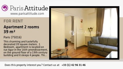 1 Bedroom Apartment for rent - Maison de la Radio, Paris - Ref. 8078