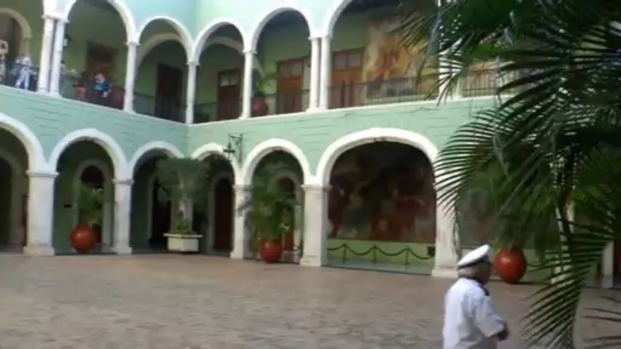 PALAIS DU GOUVERNEUR DE MERIDA  (CAPITALE DU YUCATAN)  MEXIQUE LE 22 NOVEMBRE 2013