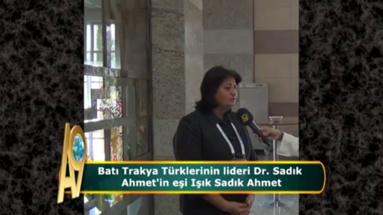 Batı Trakya Türklerinin lideri Dr. Sadık Ahmet'in eşi Işık Sadık Ahmet