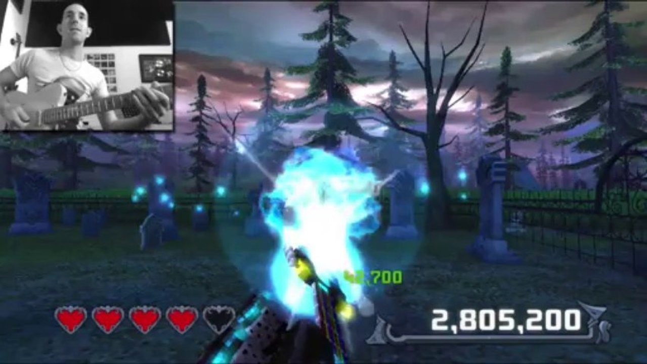 Shoot Zombies With Your Guitar! 'Rocksmith 2014' Guitarcade - Mini Game - Guitar Video Game