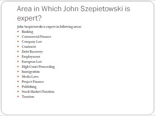 John Szepietowski - Video About John Szepietowski
