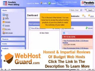 How to review your hosting packages in Plesk Billing