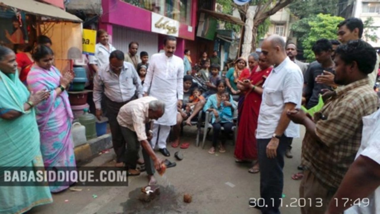 Baba Siddique at Inauguration of Improvement work at Various Places 30th Nov .