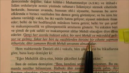 BEDİÜZZAMAN DİYOR Kİ : MEHDİ'NİN 3 GÖREVİ VARDIR