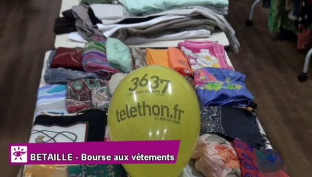 Téléthon 2013 : Bourse aux vêtements à Bétaille (46)