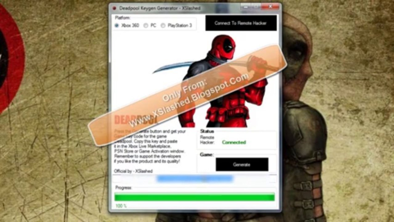 Deadpool The Video Game Keygen Generator