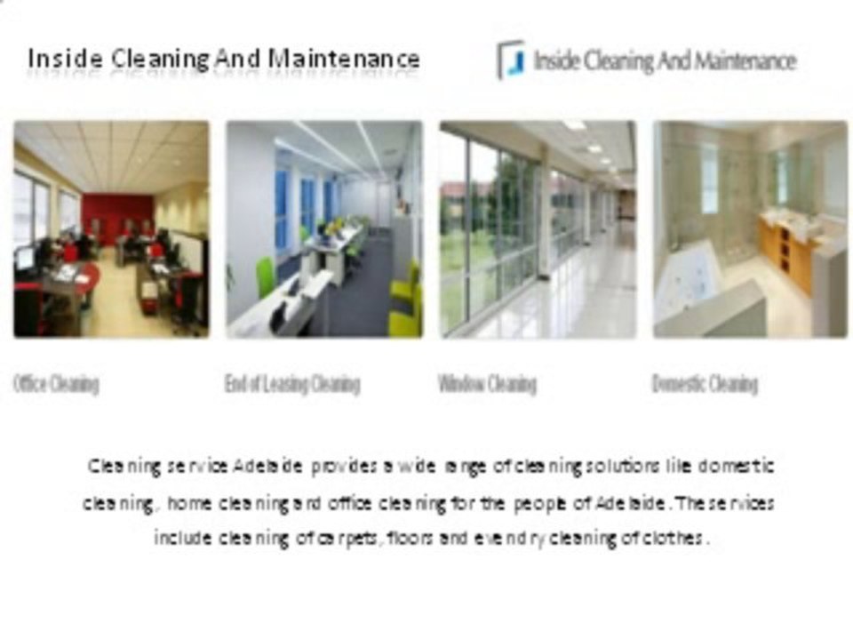 Inside Cleaning And Maintenance