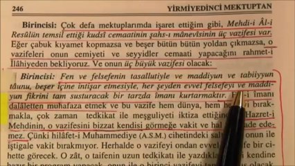 BEDİÜZZAMAN DİYOR Kİ:  MEHDİ DARWINİZM VE MATERYALİZMİ FİKREN YERLE BİR EDECEK