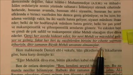 BEDİÜZZAMAN DİYOR Kİ: MEHDİ'NİN 3 GÖREVİ VARDIR