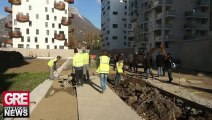 Quai de la Graille à Grenoble, le chantier se termine