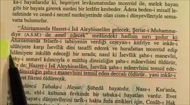 BEDİÜZZAMAN DİYOR Kİ HZ. İSA ŞAHIS OLARAK GELİR VE DECCALİN SİSTEMİNİ FİKREN ÖLDÜRÜR
