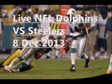 Watch Live NFL Dolphins VS Steelers Dec 8