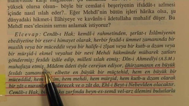 BEDİÜZZAMAN DİYOR Kİ MEHDİ AHİRZAMANIN EN BÜYÜK FESADI ZAMANINDA GELECEK