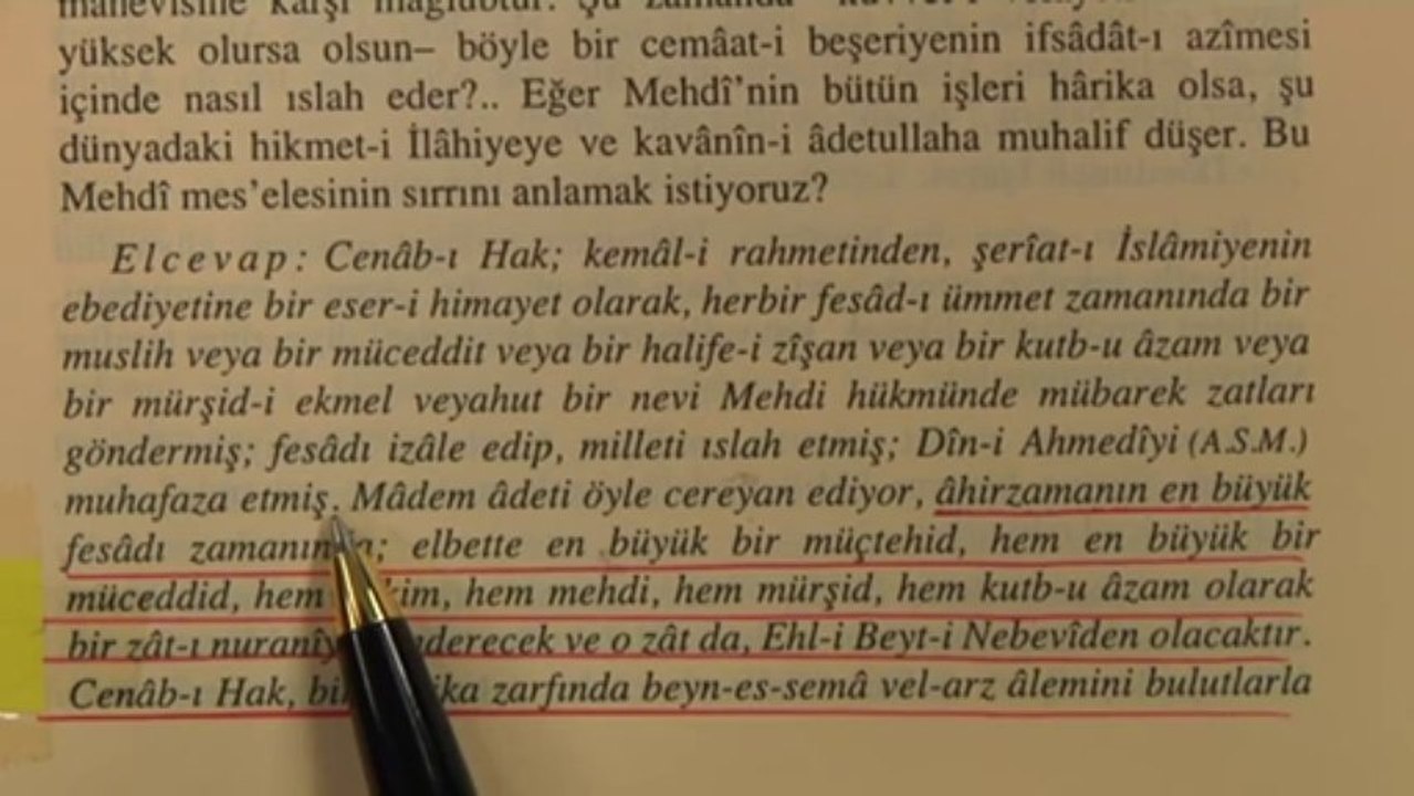 BEDİÜZZAMAN DİYOR Kİ  MEHDİ AHİRZAMANIN EN BÜYÜK FESADI ZAMANINDA GELECEK