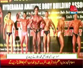 Body-building competition in Hyderabad