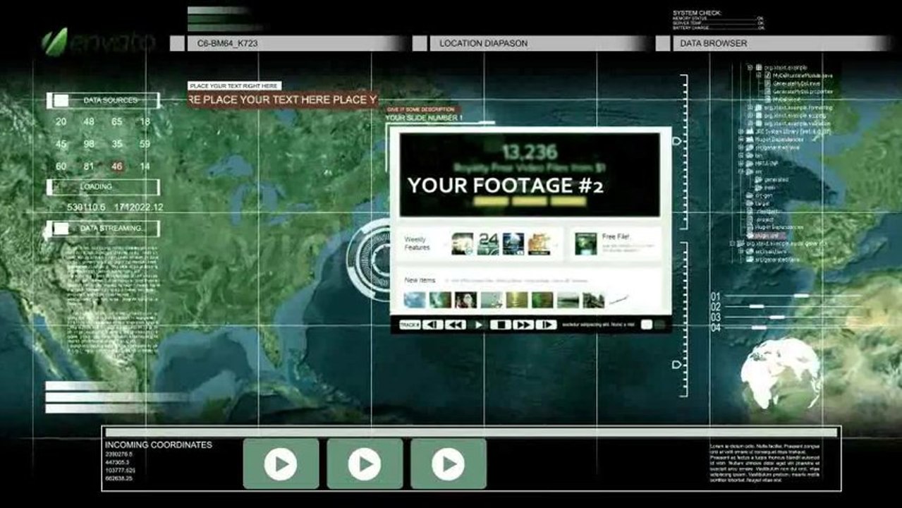 Military Briefing Slide Interface - After Effects Template