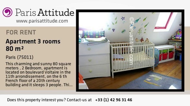 2 Bedroom Apartment for rent - Oberkampf, Paris - Ref. 5887