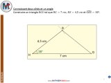 5eme - TRIANGLES - Construction de triangles