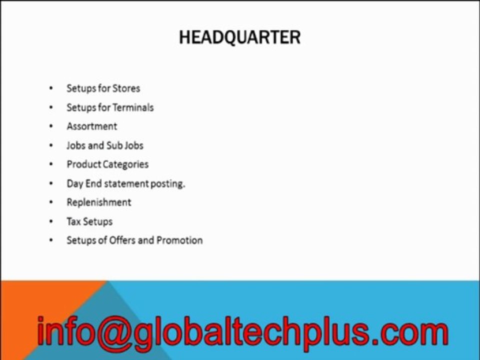 Microsoft Dynamics Axapta Retail Training | GlobalTechPlus
