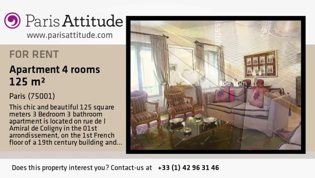 3 Bedroom Apartment for rent - Louvre, Paris - Ref. 4523