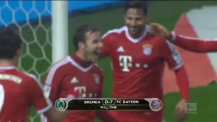Werder Brema 0-7 Bayern Monaco, giornata 15