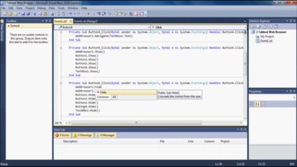 2 Tabbed Web Browser