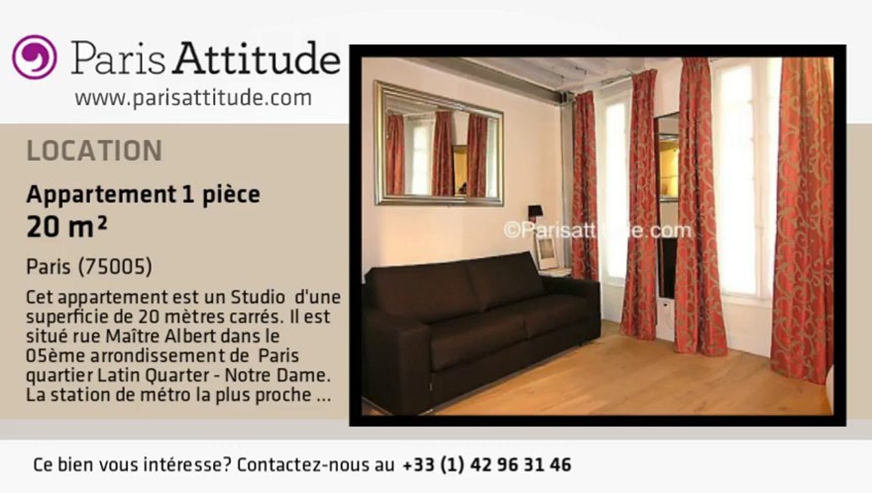 Appartement Studio à louer - Quartier Latin/St Michel, Paris - Ref. 4942