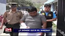 Transeúntes recogieron botín abandonado por delincuentes en La Molina
