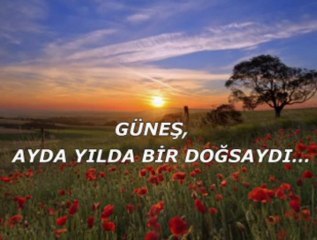 Güneş, ayda yılda bir doğsaydı...