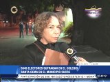 Representantes del CNE y caraqueños empiezan a hacer cola en centros de votación
