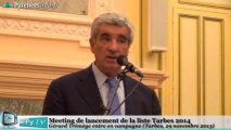 [TARBES] Municipales 2014 Meeting Tarbes 2014 Gérard Trémège (29 novembre 2013) Partie 1