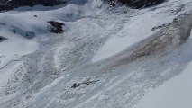 Une avalanche emporte plusieurs chamois dans les alpes !!