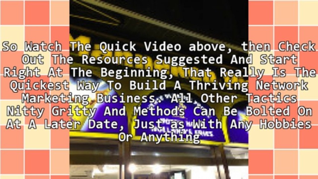 Network Marketing Business : The 4 Foundation Points To A Thriving Network Marketing Business