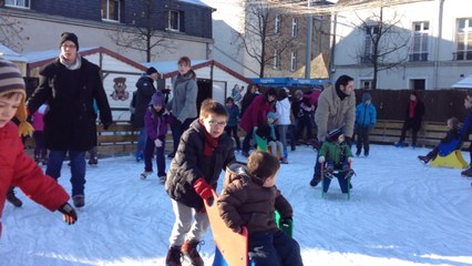 La foule à la patinoire de Châteaubriant
