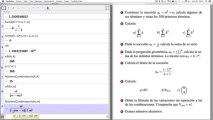 14 Geogebra CAS y Matemáticas. Sucesiones y combinatoria