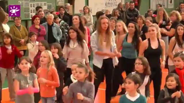 Téléthon 2013 : Flashmob à Saint Jean d'Illac (33)