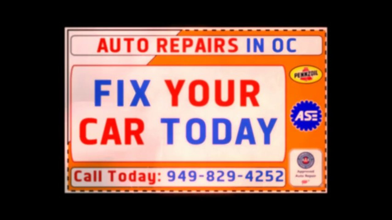Auto Lube Oil Service Change 949-829-4252 Laguna Hills