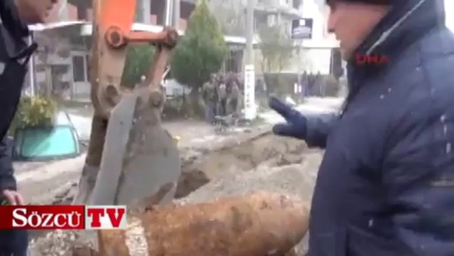 Çanakkale'de patlamamış obüs mermisi bulundu