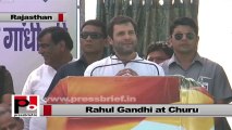 Rahul Gandhi in Churu (Rajasthan) lauds Gehlot led state govt.