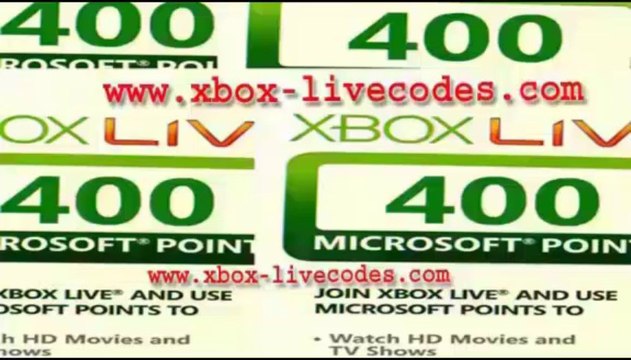 WORKING - Free Xbox Live Gold Codes And Microsoft Points [1,3,12 Month Xbox Live Codes]