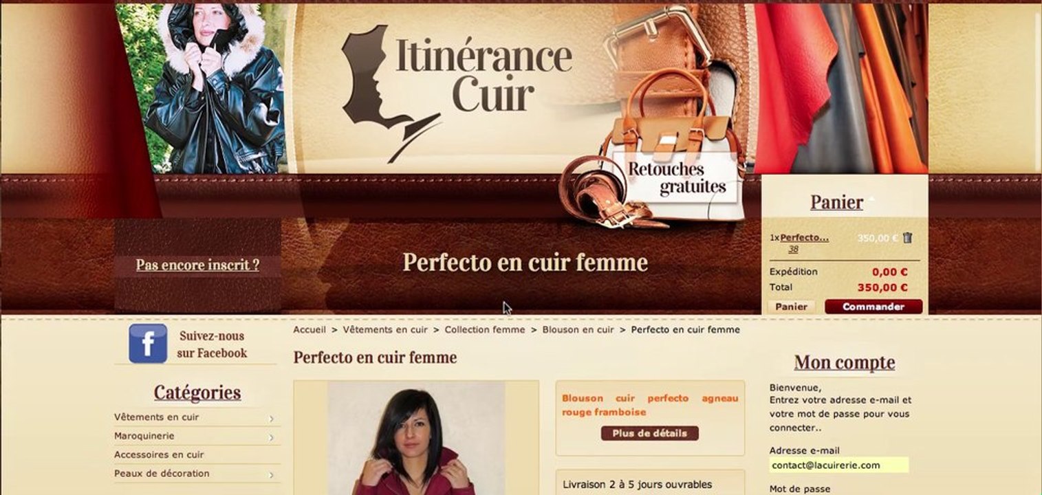 perfecto en cuir