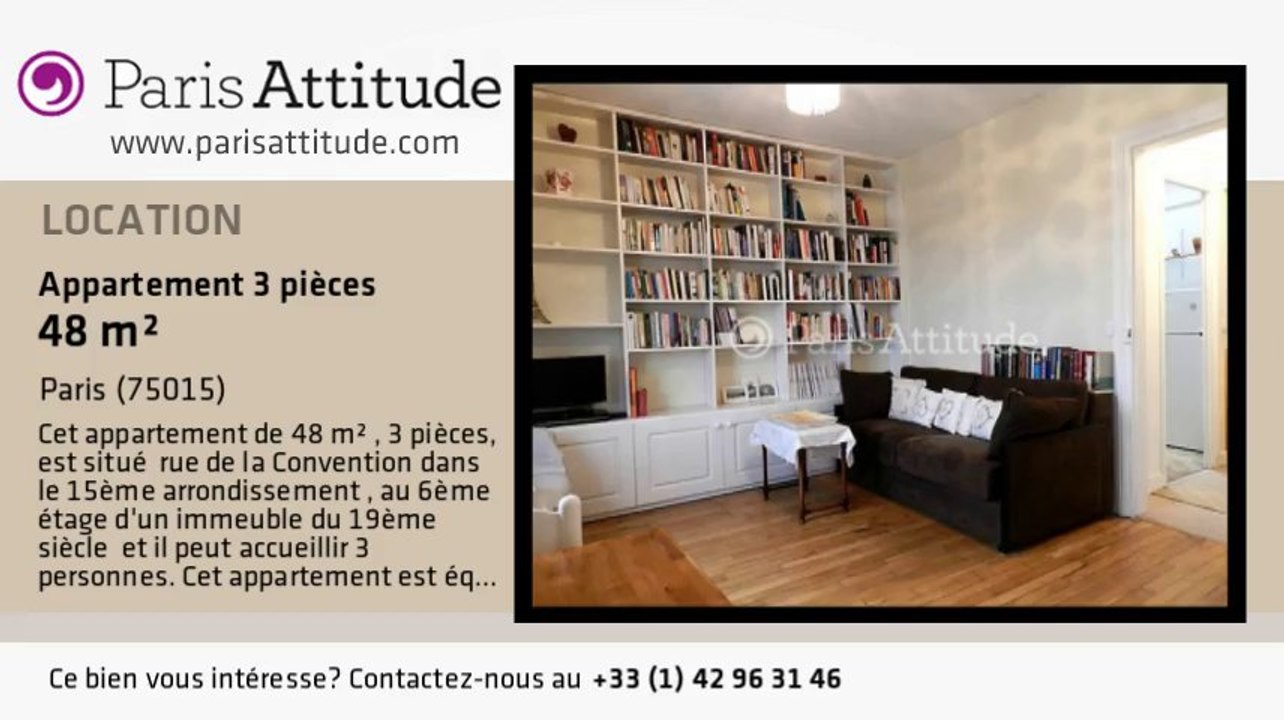 Appartement 2 Chambres à louer - Convention, Paris - Ref. 8038