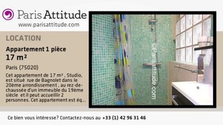 Appartement Studio à louer - Père Lachaise, Paris - Ref. 6193