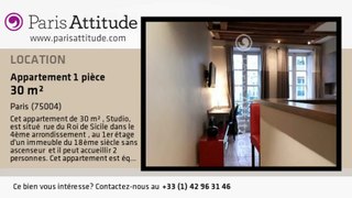 Appartement Studio à louer - St Paul, Paris - Ref. 3809
