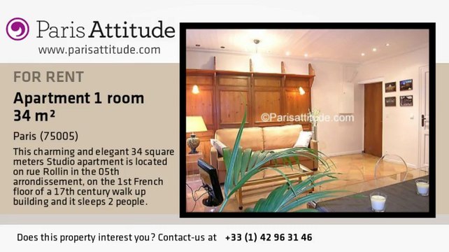 Studio Apartment for rent - Place Monge, Paris - Ref. 3691