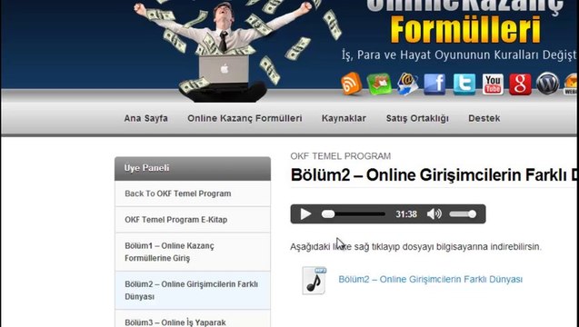 Online Kazanc Formulleri İçerik Videosu | İnternetten Para Kazanmak