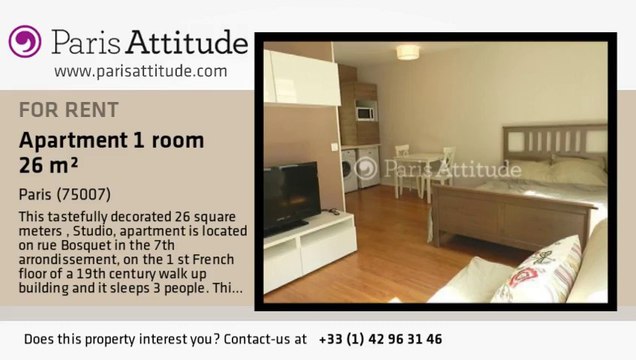 Studio Apartment for rent - Tour Eiffel, Paris - Ref. 8322