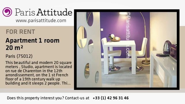 Studio Apartment for rent - Porte de Bercy, Paris - Ref. 6907